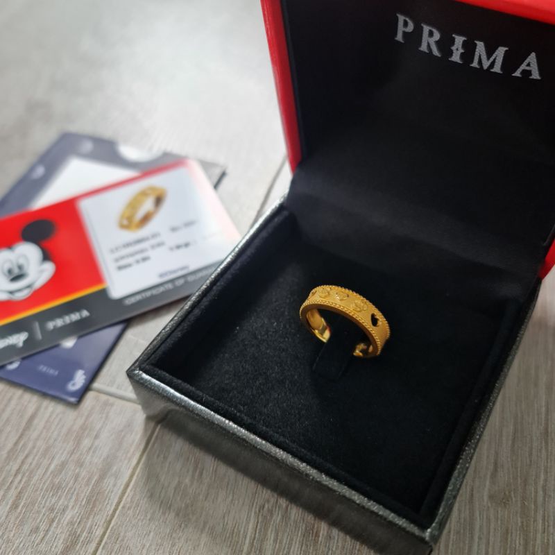 Prima Gold 24K  แหวนมิกกี้เมาส์