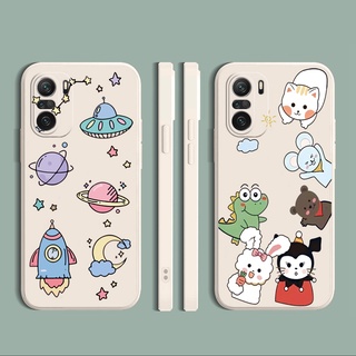 เคสโทรศัพท์มือถือซิลิโคนลายการ์ตูนสัตว์น่ารักสําหรับ Xiaomi Redmi Note 10 Pro 9S Remdmi 9A 9C Poco X3 Nfc M3 Pro 5G Redmi10