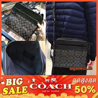 แท้💯%🔥พร้อมส่ง🔥 Coach 28456 กระเป๋าเป้สะพายหลังผ้าหนังพีวีซีสำหรับผู้ชาย