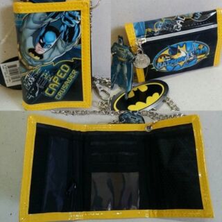 ลิขสิทธิ์แท้ กระเป๋าสตางค์โซ่ แบทแมน (Batman) กว้าง 3.5 สูง 4.5นิ้ว