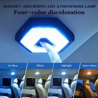 Car Reading Light Rechargeable Magnetic LED Auto Styling Night Light Car Interior Light Ceiling Lamp Home Room