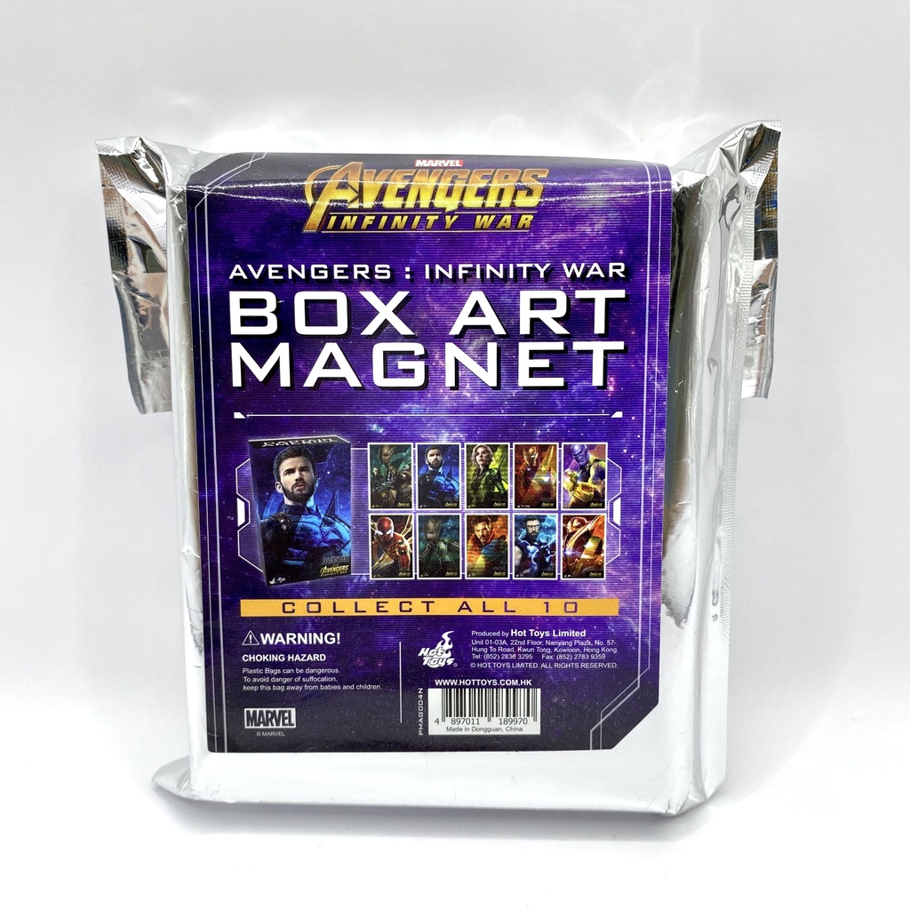 Hot Toys GROOT and ROCKET กรูทและร็อคเก็ต แม่เหล็กติดตู้เย็น Marvel Avengers : Infinity War Box Art 