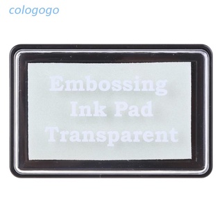 COLO  Embossing Ink Pad Transparent Stamp Inkpad for DIY Planner Scrapbooking Daily Card Making School Supplies