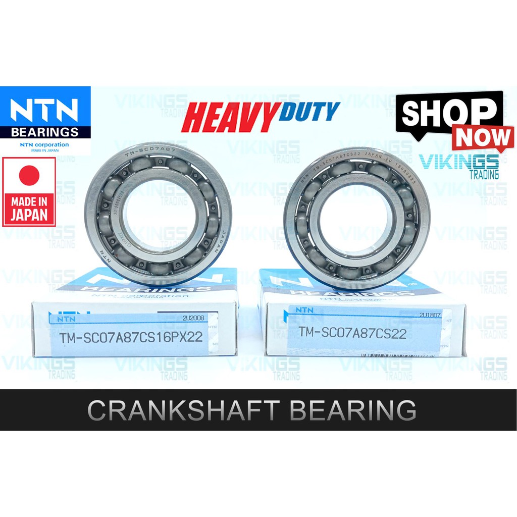 DIJAMIN JAPAN NTN!! RS150 CBR150 BEAT ซ้ายขวา HEAVY DUTY CRANSHAFT BEARING TM-SC07A87CS16PX22 SC07A8