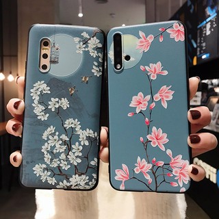 แฟชั่น เรียบง่าย ย้อนยุค ดอกซากุระ เคส huawei p20 p30 pro p40pro mate20 mate30 pro y9 prime 2019 nova3i nova4 nova5t nova6 se nova7 nova7i nova7se nova7pro  CASE tpu ซิลิก้าเจล เปลือกนิ่ม