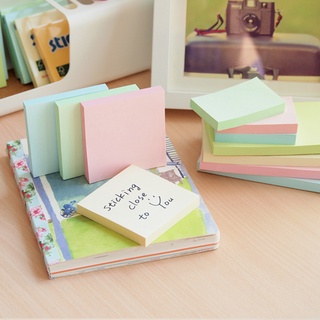 STICKN กระดาษโน้ตกาวในตัว ชนิดแถบกาว 4 ด้าน 360° Adhesive Notes ขนาด 3x3 นิ้ว สีพาสเทล (PC)