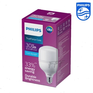 [PHILIPS] หลอดไฟ หลอดแอลอีดี PHILIPS LED bulb ขนาด 30W Durable Brightness รุ่น TrueForce Core Gen3 E27