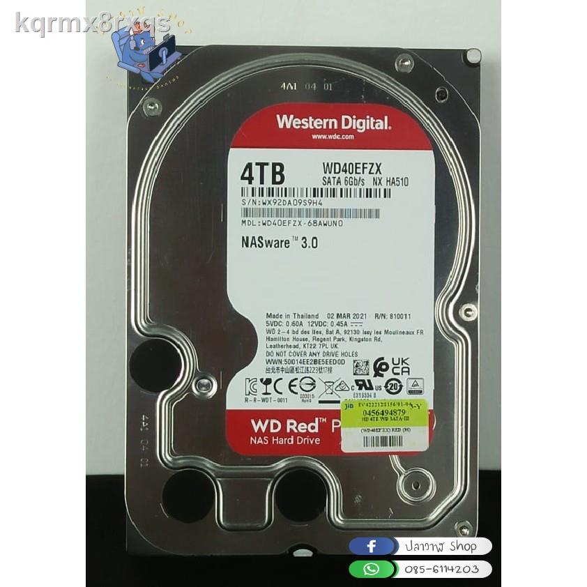 □✜◎HDD Western Digital RED 4 TB มือสองสภาพดี (ประกัน JIB 5-2024)