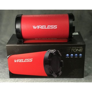 ลำโพงไร้สาย wireless speaker Side tone (RED)