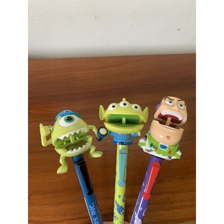 ✨สินค้ามือหนึ่ง✨ ปากกาดำ หัวโต Green men/Mike/Buzzlightyear (Disney land🏰✨)