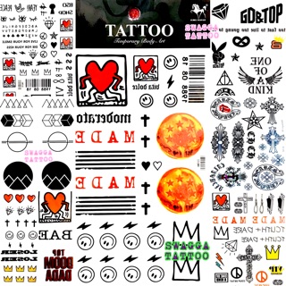 แทททู 4ใบ100บาท bigbang เกาหลี รอยสักชั่วคราว tattoo