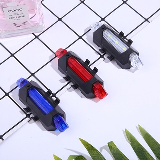 Rareitem ไฟท้ายรถจักรยาน LED ไฟจักรยาน แบบชาร์จ USB คละสี พร้อมส่ง