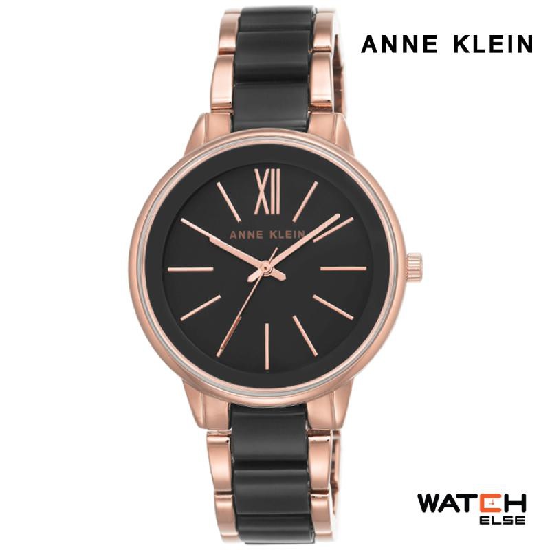 Anne Klein AK/1412BKRG นาฬิกาข้อมือผู้หญิง สีดำ