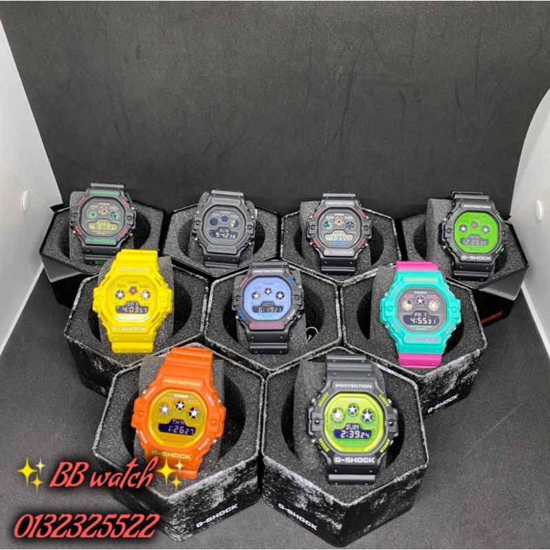 เหมาะสําหรับ G-Shock DW-5900 Sports Watch DW5900-1 Colourful Series DW-5900BB-1 สายนาฬิกาเรซิน f465