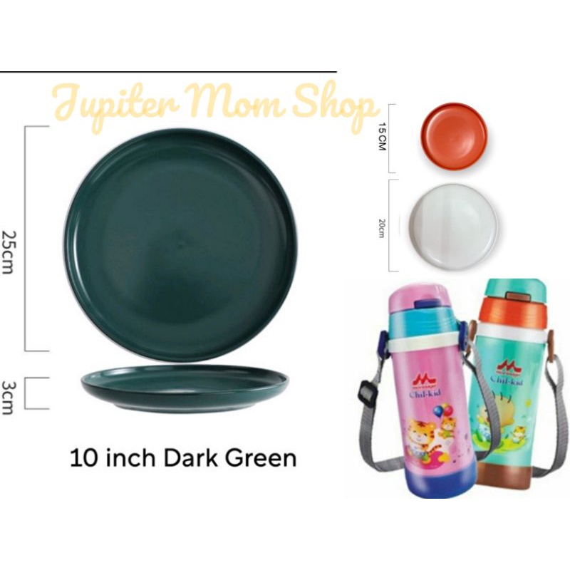 Relax Morinaga Thermal Flask 360ml/ Morinaga Porcelain Plate ( 6+8 / 10 )