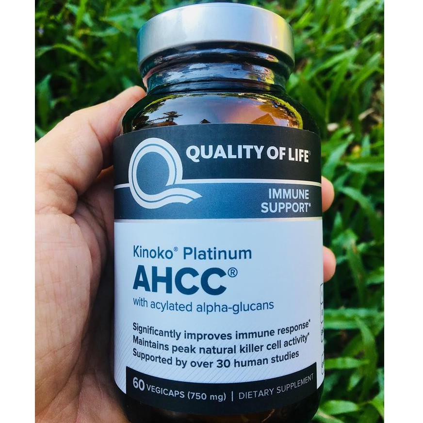 Quality of Life Labs Kinoko Platinum AHCC 750 mg 60 veggie caps