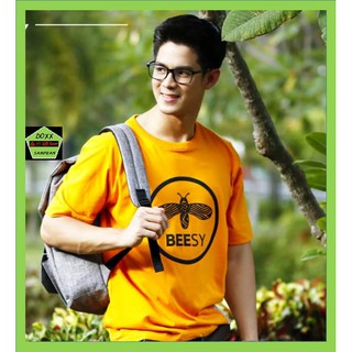 Beesy เสื้อคอกลม ชาย หญิง  รุ่น Logo สีเหลือง