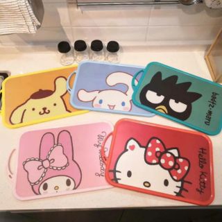 เขียงพลาสติกลายการ์ตูน​ sanrio งานสีสด ขายดีมาก