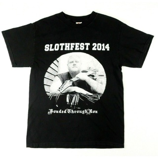 เสื้อยืดวินเทจเสื้อยืด พิมพ์ลาย SLOTHFEST Sloth Tour 2014 Tyrant Trooper DEATH METAL NYHC Hardcore Grae สไตล์คลาสสิก ไม่