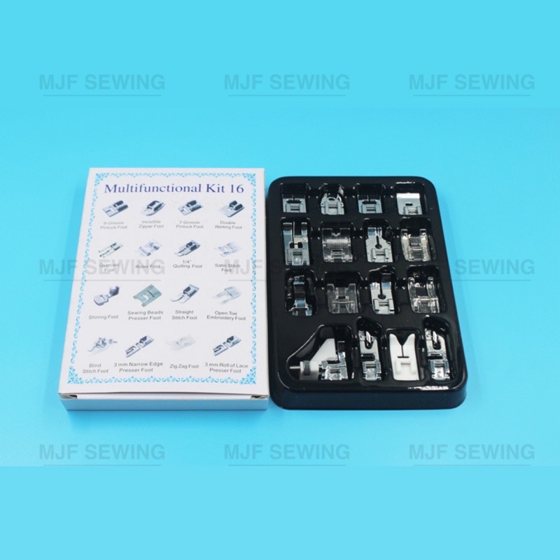 เซ็ตตีนผีจักรเย็บครอบจักรวาล ตีนผีจักรกระเป๋าหิ้ว Presser foot Set-11ชิ้น/16ชิ้น/32ชิ้น รูปที่ 4