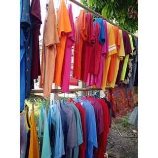 เสื้อยืดแบรนด์เสื้อยืดกัดสีผ้ามัดย้อมตัวละ 50 บาท