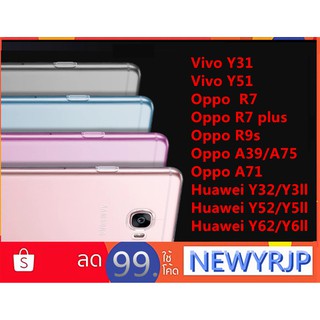 เคสใสสีพื้น Huawei  y9 2018 y9 2019 Y6PRIME Y5PRIME P20 P20LITE/NOVA3E Y7PRO 2018