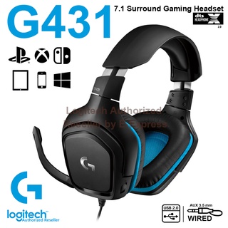 Logitech G431 Surround 7.1 Gaming Headset ประกันศูนย์ 2ปี ของแท้ หูฟังสำหรับเล่นเกมแบบมีสายระบบเซอร์ราวด์ 7.1