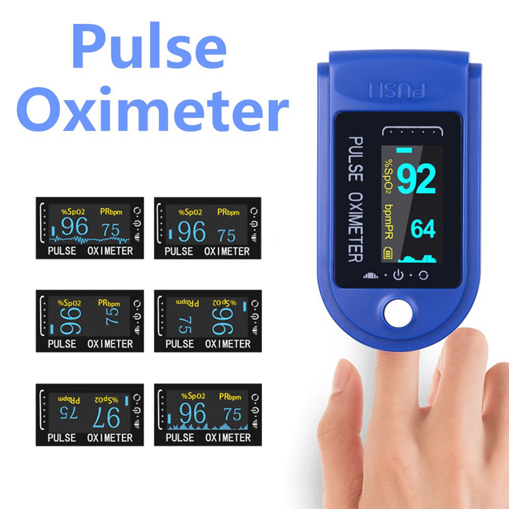 [พร้อมส่งจาก กรุงเทพ] ดิจิตอล LED ปลายนิ้วชีพจร oximeter ชีพจรเลือดออกซิเจนตรวจสอบ Oximeter