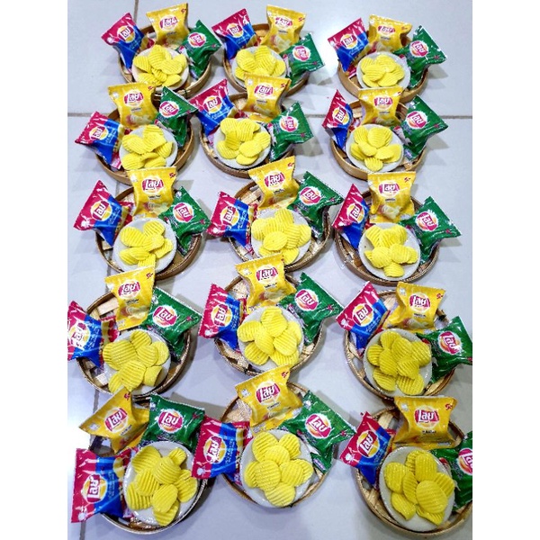 งานปั้นขนมเลย์จิ๋ว ใช้ถวายกุมารเทพหรือใช้เล่นกับตุ๊กตาได้ - รูปที่ 3