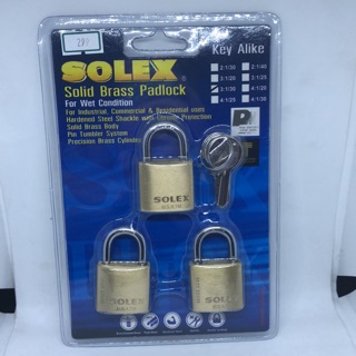 Key alike padlock แม่กุญแจ30มม.*3