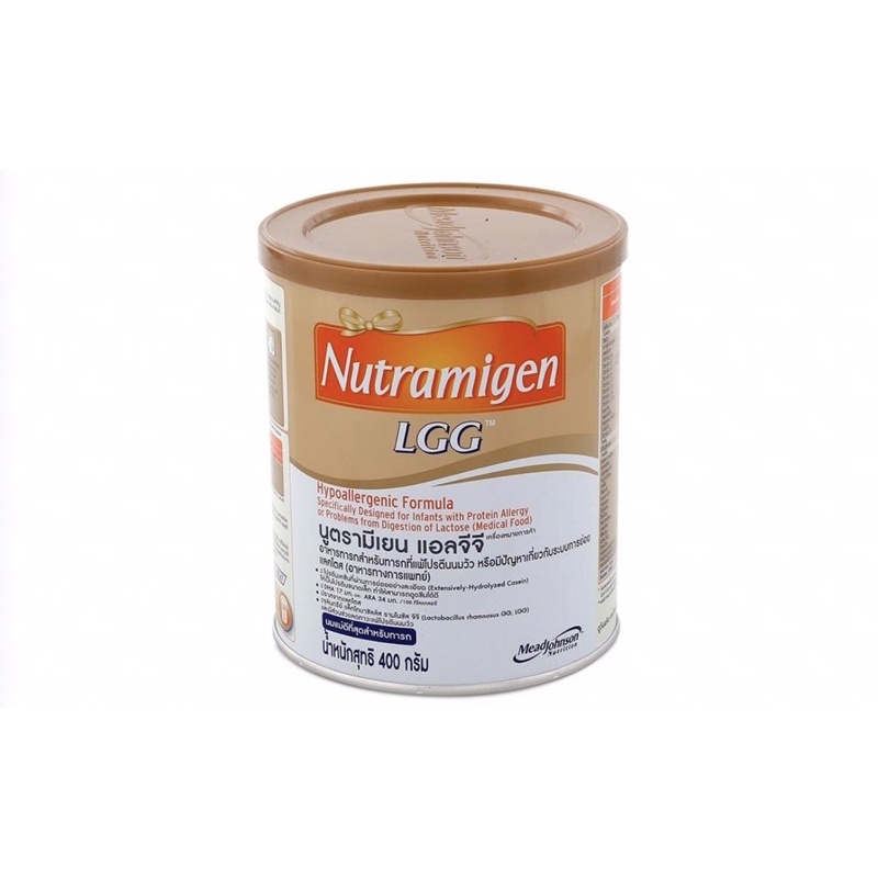 Nutramigen LGG นมผงสูตรพิเศษสำหรับเด็กแพ้นมวัว enfa LF, gentle care กระป๋องม่วง