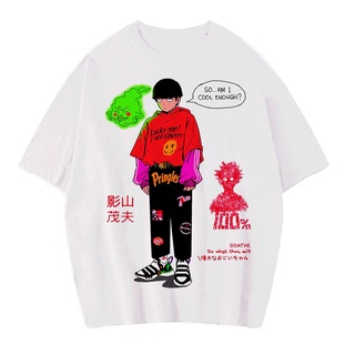 [100% Cotton] เสื้อยืด พิมพ์ลายการ์ตูนอนิเมะ KAGEYAMA SHIGEO VINTAGE 100 ชิ้น