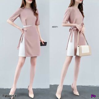 Dress เดรสแขนศอก