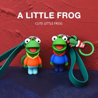 A Little Frog Hard Silicone Keychain