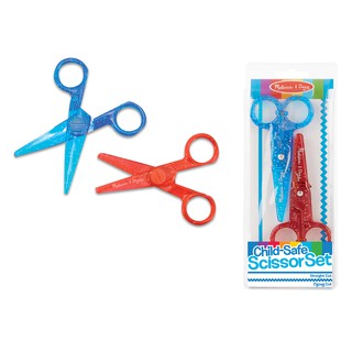 [2อัน] รุ่น 4224 กรรไกรเซฟตี้ สำหรับเด็ก 2 อัน ตรงและซิกแซก Melissa &amp; Doug Child-Safe Scissors Set รีวิวดีใน Amazon USA มาลิซ่า 2-5 ขวบ