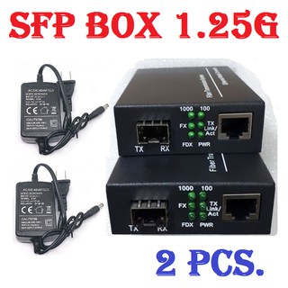 SFP Box 1.25G 20KM  รองรับ SM/MM ใช้งานร่วมกับ Gbic SFP Module