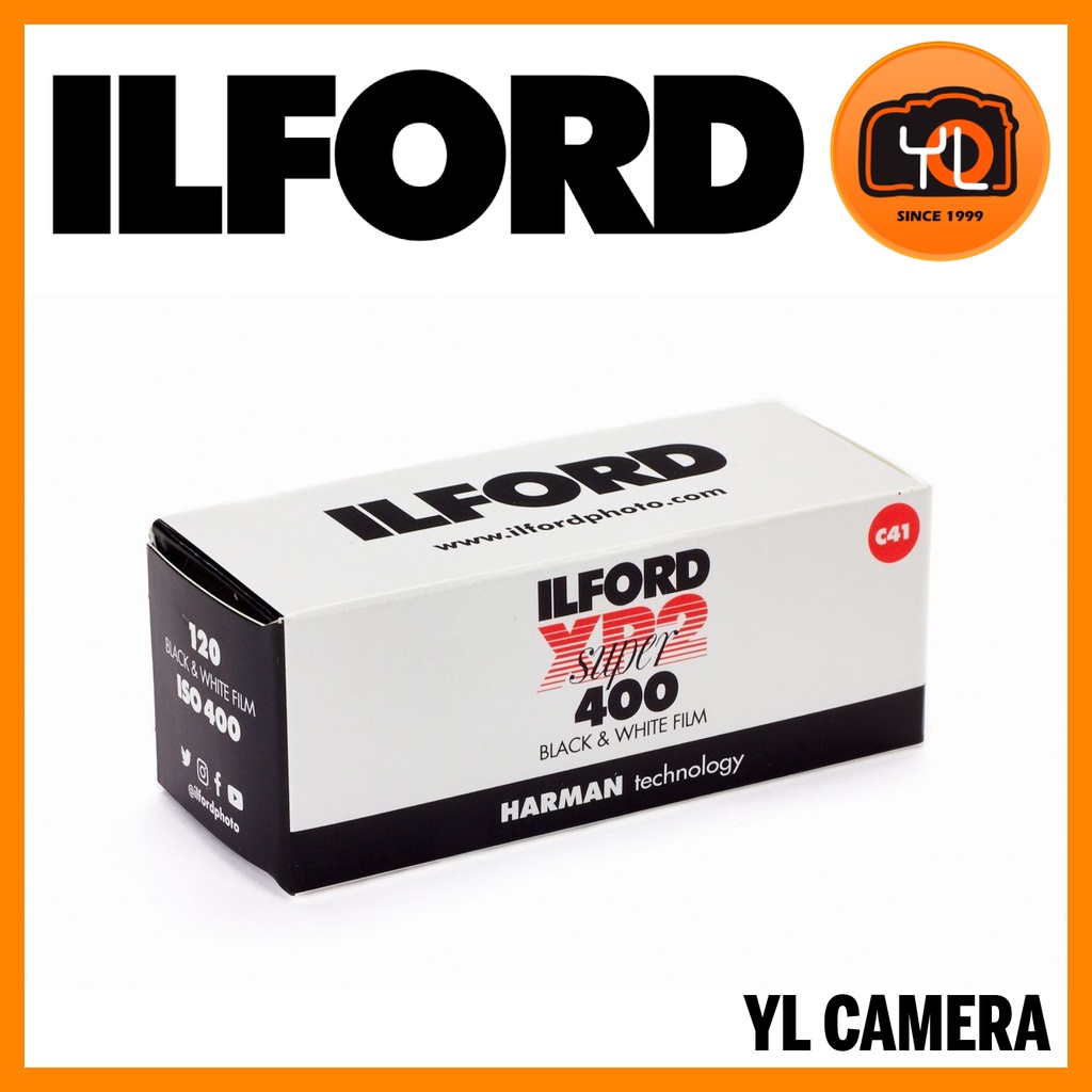 ILFORD XP2 SUPER ฟิล์มลบขาวดํา (120 ม้วนฟิล์ม)