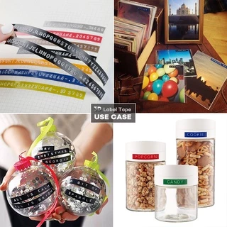 เทปฉลากพลาสติก PVC ลายนูน 9 มม. X3 ม. 3 ม้วน พร้อมเทปฉลาก 3D สําหรับเครื่องพิมพ์ MOTEX E101 1 ชิ้น