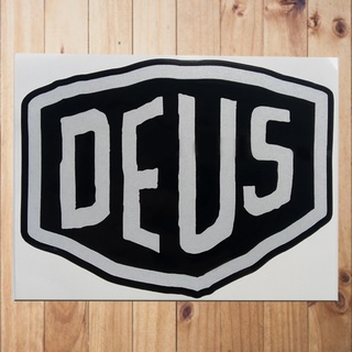 สติกเกอร์ Deus NA สีดํา และสีขาว