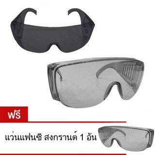 ﻿MOMMA 2 แถม 1 แว่นแฟนซี สงกรานต์ โปร่งแสง กันน้ำ กันฝุ่น กันลม กันแดด Dual Safety Glasses Songkran Festival (สีดำ)