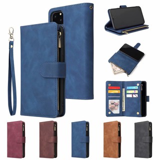 เคส Samsung Galaxy Note 10 9 20 S20 FE 5G Ultra Plus lite Zipper เคสหนัง แบบฝาพับ พร้อมช่องใส่บัตร สำหรับ samsungnote Note9 Note10 note20 s20+ s20plus s20ultra s20fe ซัมซุงs20 ซัมซุงnote เคสซัมซุงnote เคสซัมซุงs20