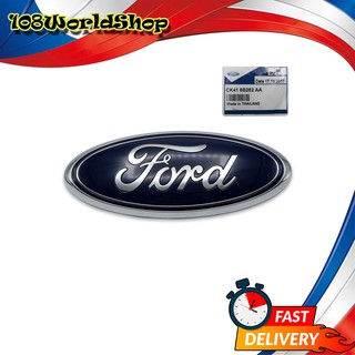 โลโก้ ติดหน้า กระจัง "FORD" ของแท้ ฟอรืด แรนเจอร์  สี น้ำเงิน , โครเมียม Ranger Ford 2 , 4 ประตู ปี2015-2018