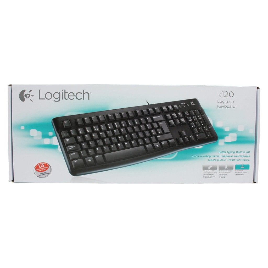 คีย์บอร์ด LOGITECH K120 K100 อย่างเป็นทางการ