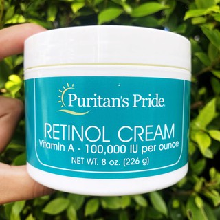 80% OFF ราคา Sale!!! ครีมบำรุงผิวหน้า Retinol Cream (Vitamin A 100,000 IU Per Ounce) 226 g (Puritan’s Pride®) กระปุกใหญ่