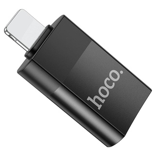 ตัวแปลง OTG USB HOCO UA17 กล่องขาวฟ้า(ตัวผู้) เป็น USB (ตัวเมีย) USB 2.0 Adapter สีดำ ต่อเม้าส์ เครื่องปริ้น แฟรชไดร์ฟ