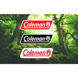 ⛰🏕สติ๊กเกอร์แคมป์ปิ้ง สติ๊กเกอร์แคมป์  ลาย coleman