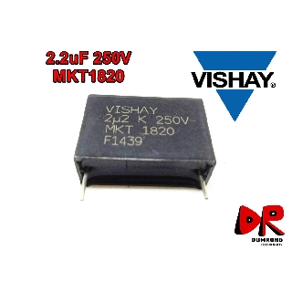 2.2uF 250V MKT1820 ยี่ห้อ Vishay ตัวเก็บประจุ ตัวเก็บประจุ ฟิล์ม ชนิด โพลีเอสเตอร์ (Polyester) เยอรมัน 225