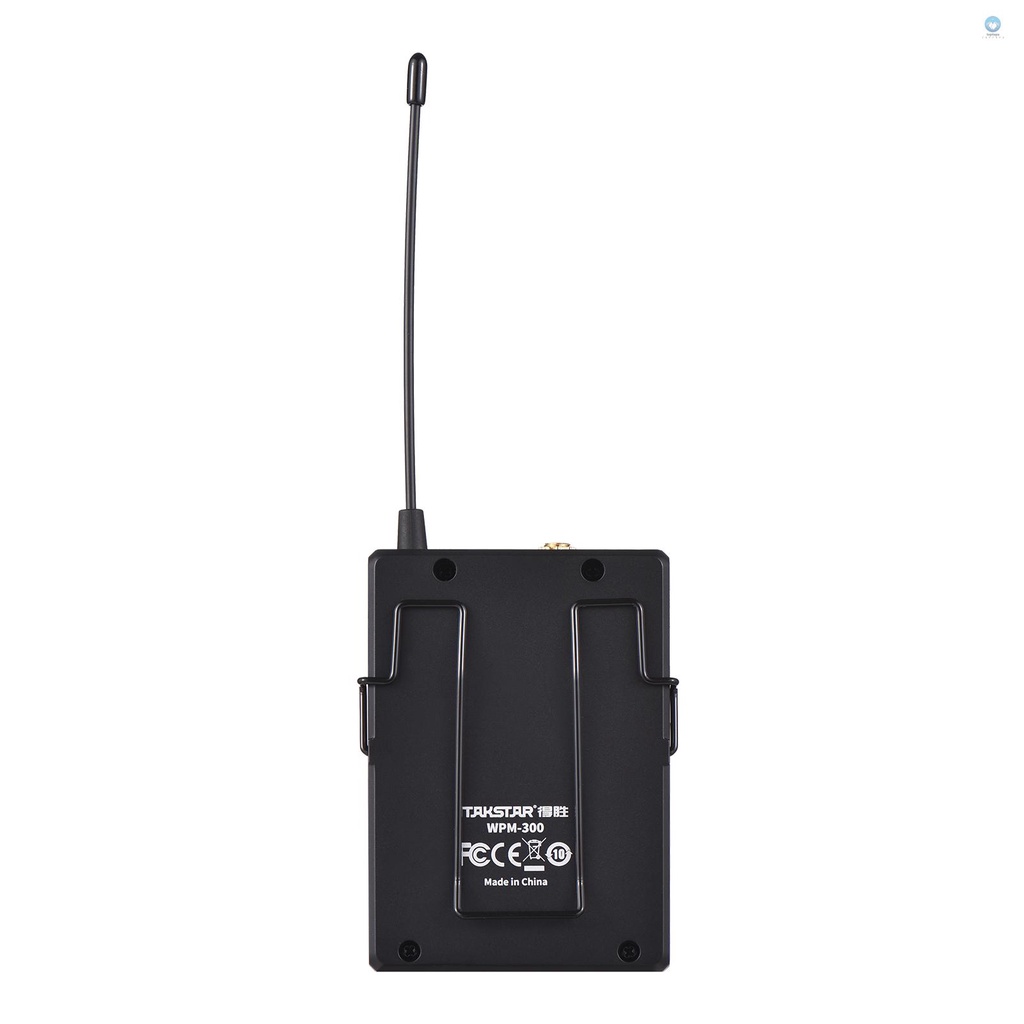 Tpt TAKSTAR WPM-300 ระบบตรวจสอบไร ้ สายพร ้ อมหูฟังชนิดใส ่ ในหู UHF เครื ่ องส ่ งสัญญาณเสียง Bodypack Receiver 164FT ช ่ วงการส ่ งสัญญาณ LED จอแสดงผลดิจิตอลสําหรับสตูดิโอเวที - รูปที่ 5