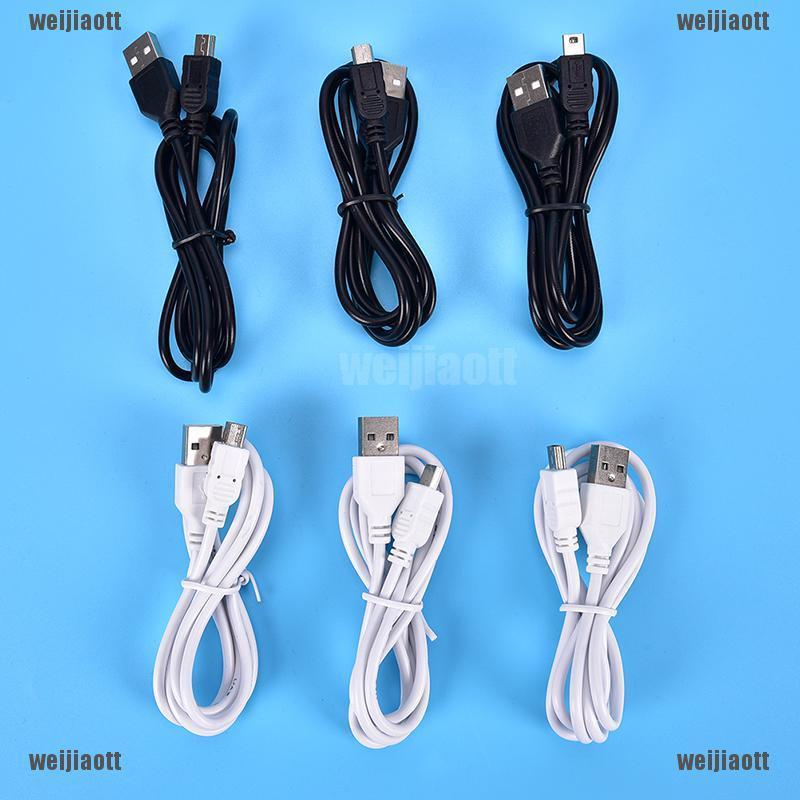 ☞Fashion☜1m Long MINI USB Cable Sync &amp; Charge Lead Type A to 5 Pin B Phone Charger