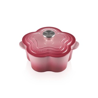 หม้อเหล็กหล่อทรงดอกไม้ ขนาด 20CM สีเบอร์รี่ FLOWER COCOTTE 20CM BERRY